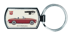 MGB Roadster (Rostyle wheels) 1973-75 Keyring 4